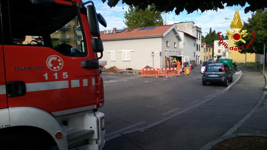 L'intervento dei vigili del fuoco