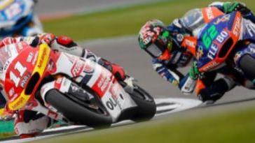 Nicolò Bulega in pista a Sliverstone