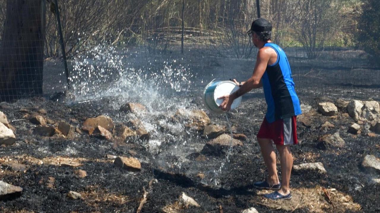 Artiglieria, paura per un incendio