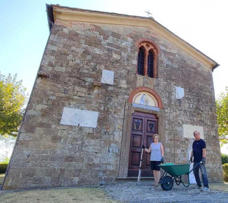Ivaldo Salvadori e la moglie Simonetta al lavoro (Foto di Renata Vaclavikova)