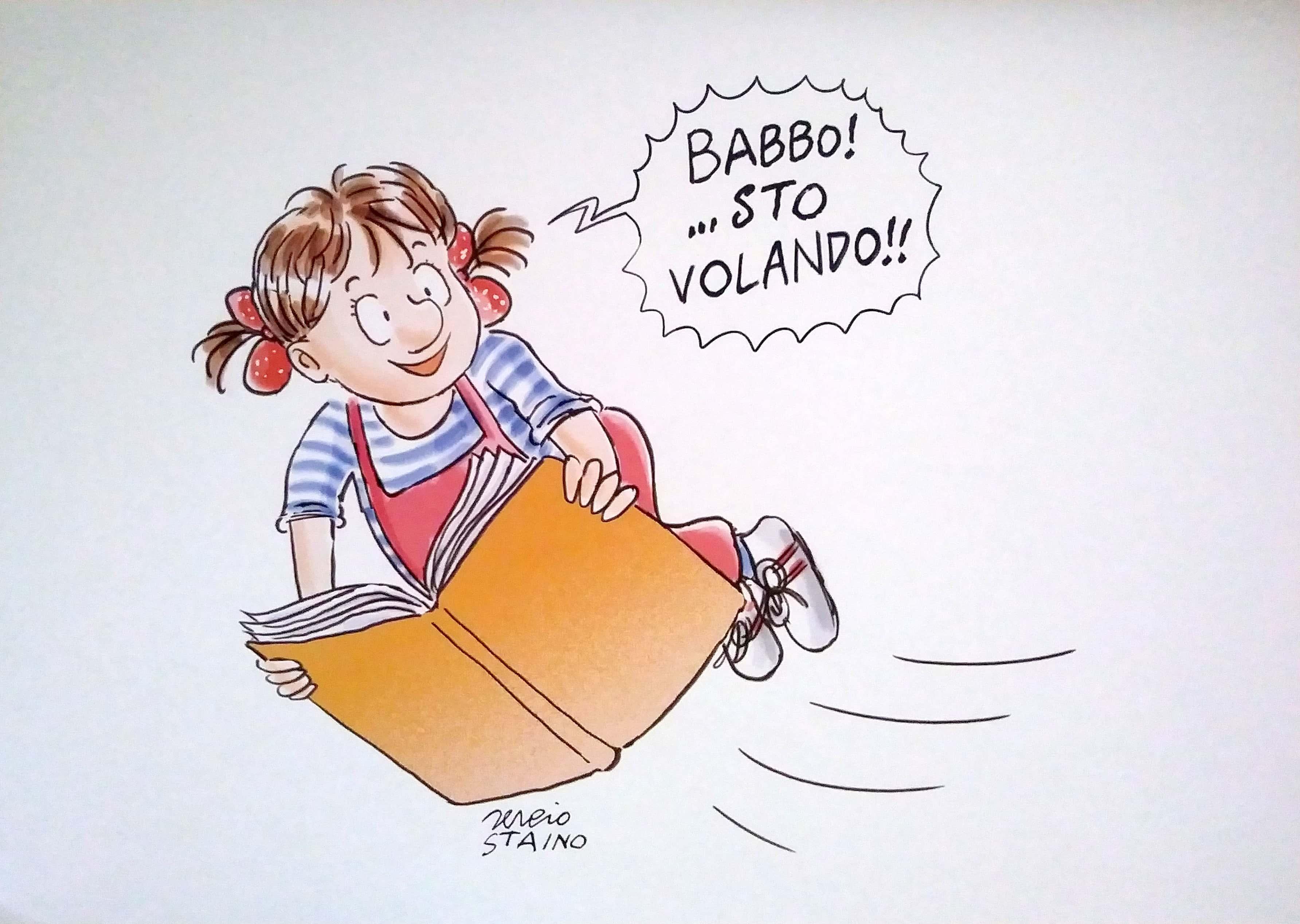 Il disegno di Sergio Staino dedicato alla rassegna letteraria di Castiglione della Pescaia