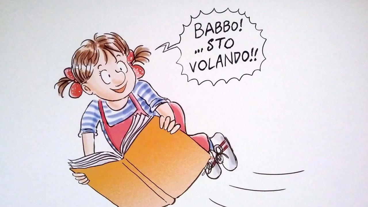 Il disegno di Sergio Staino dedicato alla rassegna letteraria di Castiglione della Pescaia