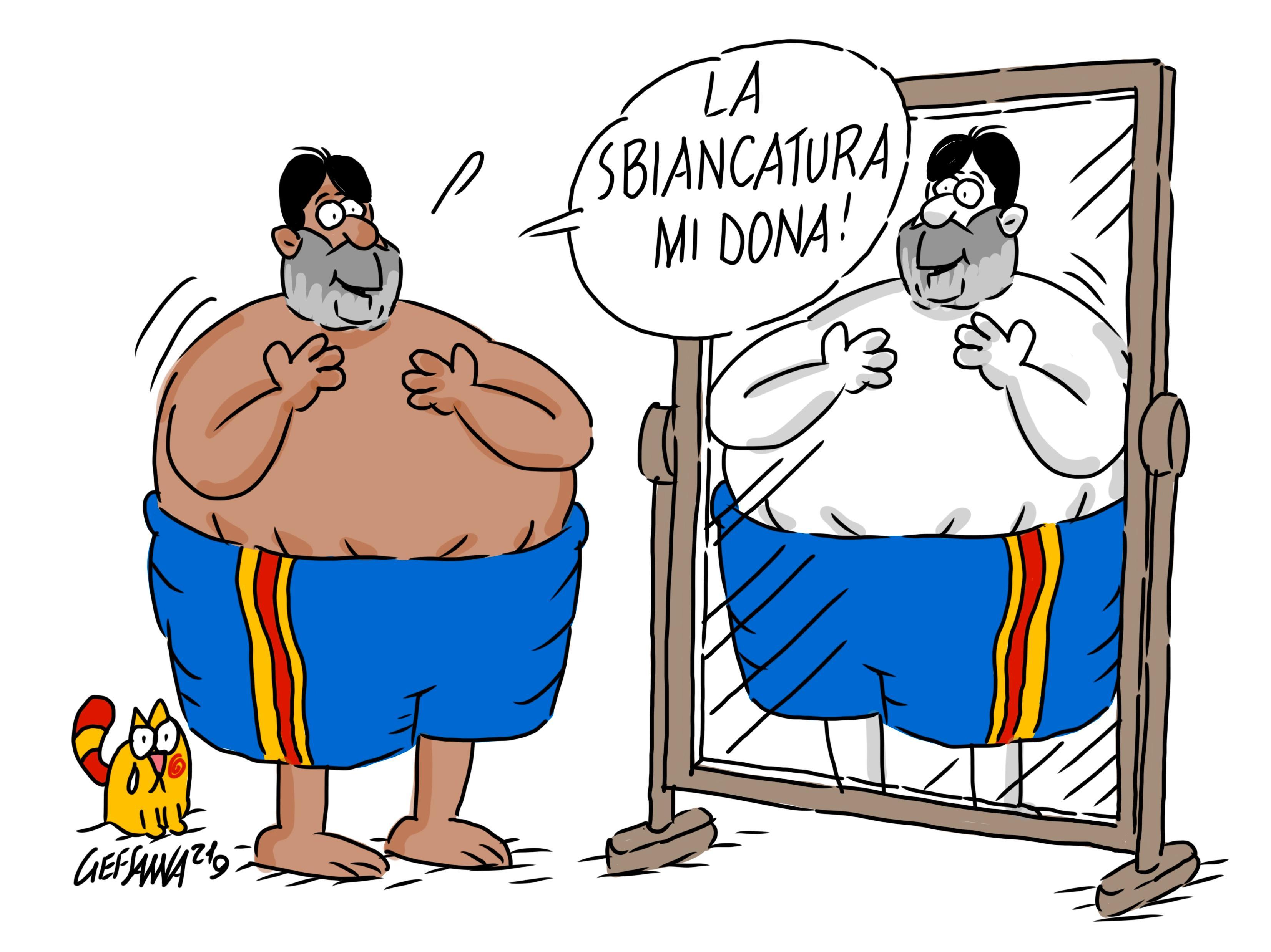 La vignetta di Gef: Covid, l'isola sempre più zona bianca