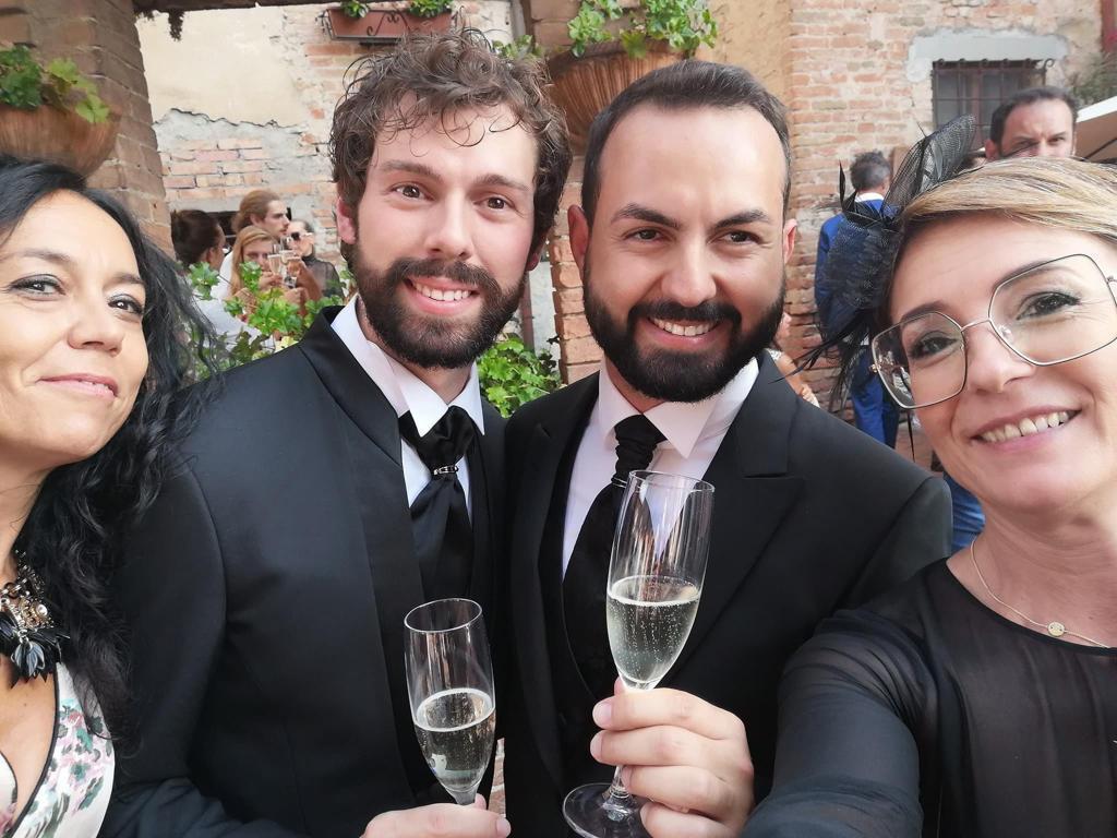 Giacomo Cucini (a destra) con il marito Raffaello Gaggio