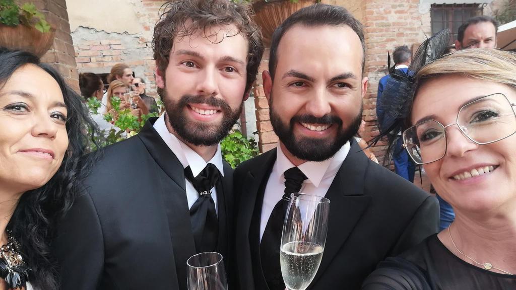 Giacomo Cucini (a destra) con il marito Raffaello Gaggio