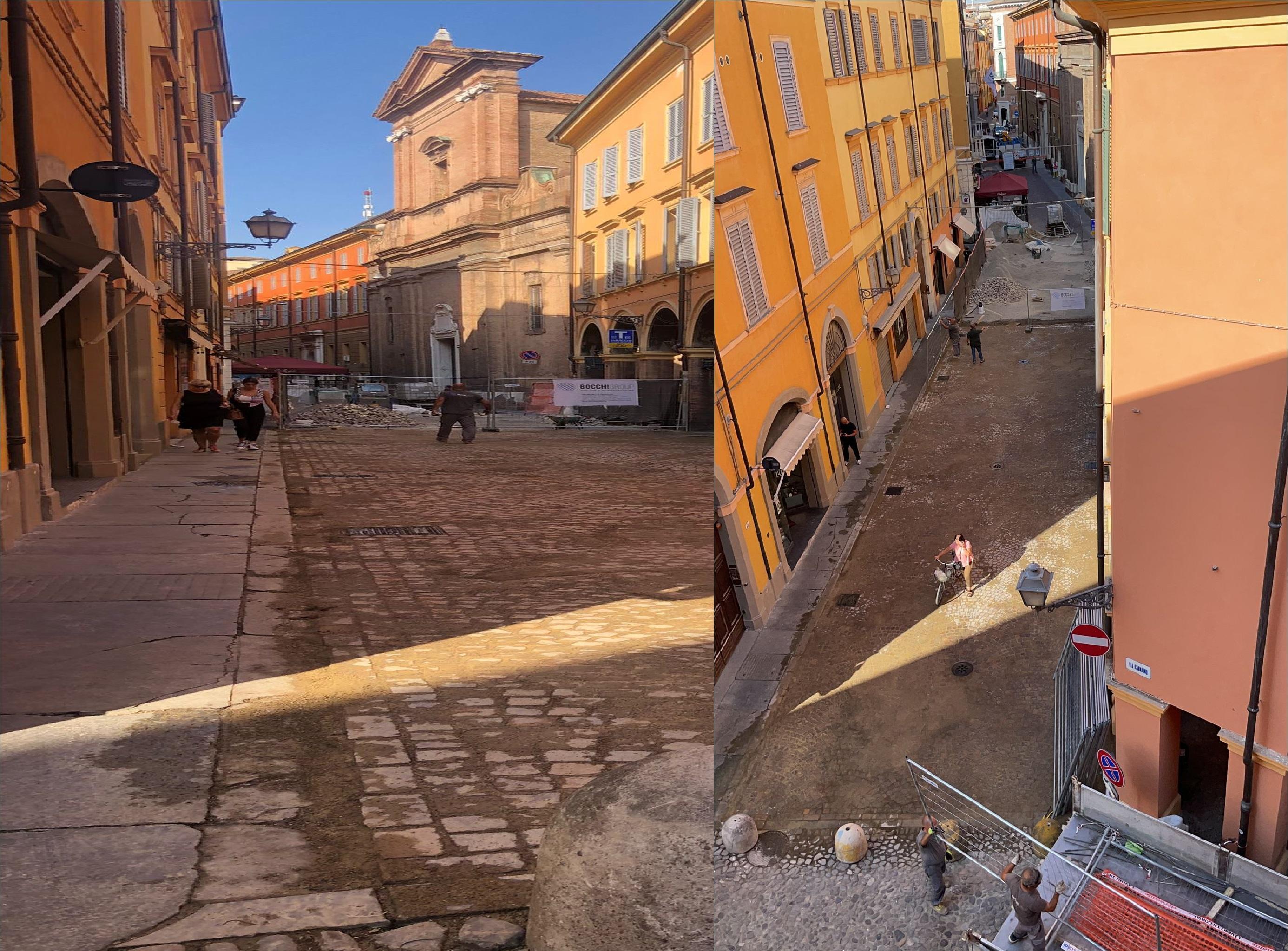 Modena, riapre un tratto di via Canalino. Ma i lavori non sono finiti