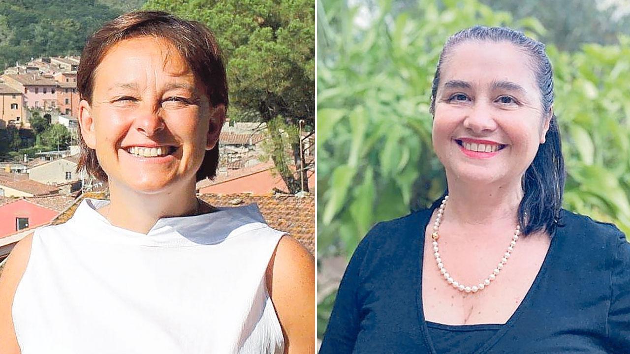 Da sinistra Arianna Buti, candidata del centrosinistra e Monia Buti del centrodestra