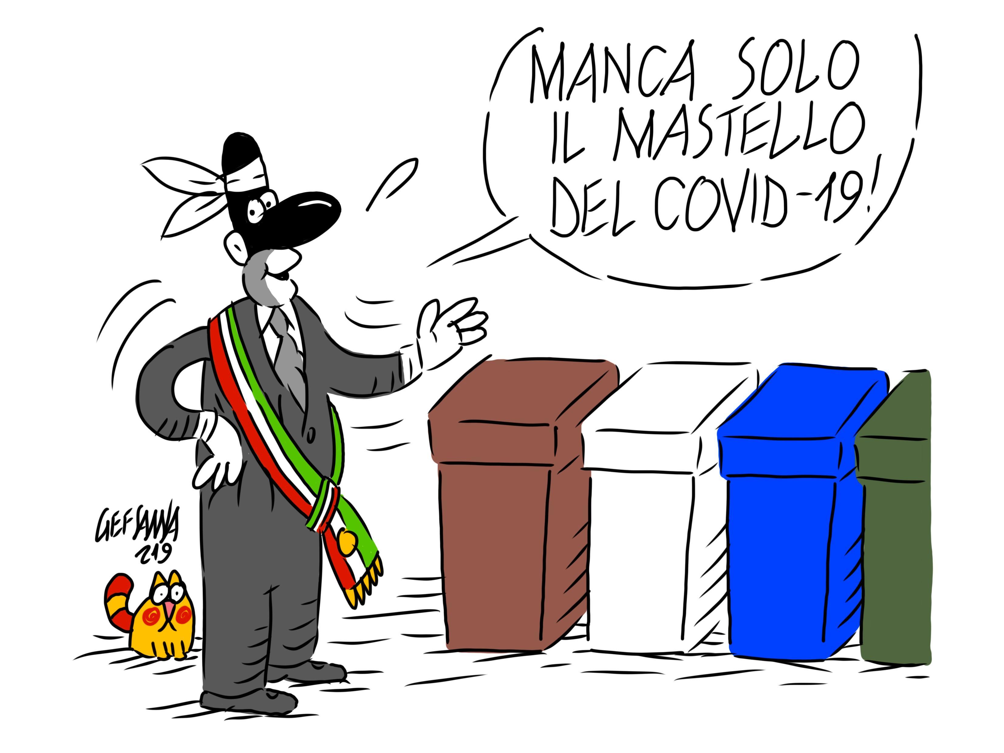 La vignetta di Gef: la Sardegna al secondo posto in Italia per la raccolta differenziata