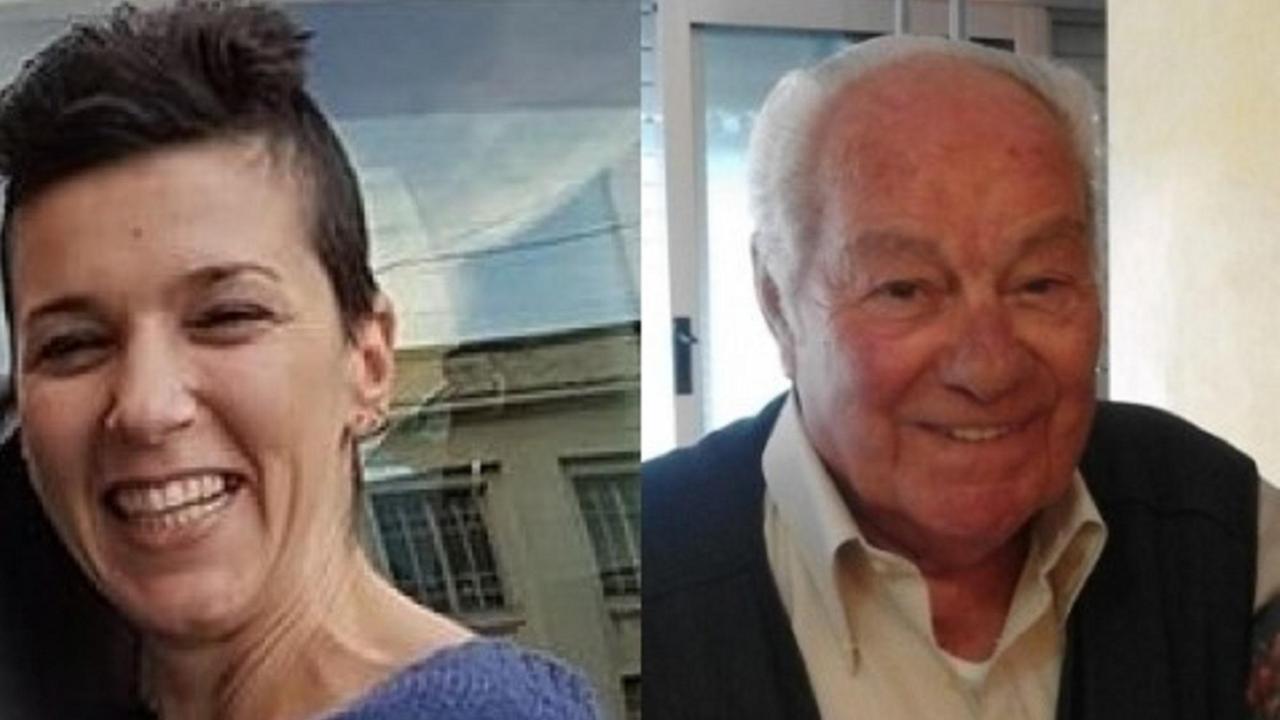 A sinistra Ilenia Ricci, l'ex badante di Nazzario Cerrai (a destra) ucciso a 94 anni