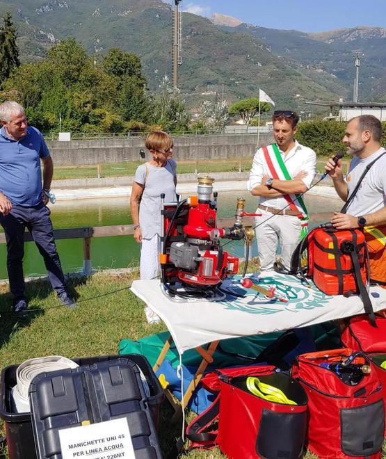 Servizio antincendio: nuova pompa con vasca 