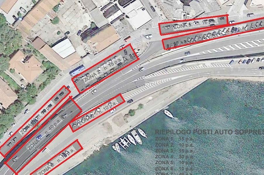 La passeggiata fronte mare cancella altri 130 parcheggi 