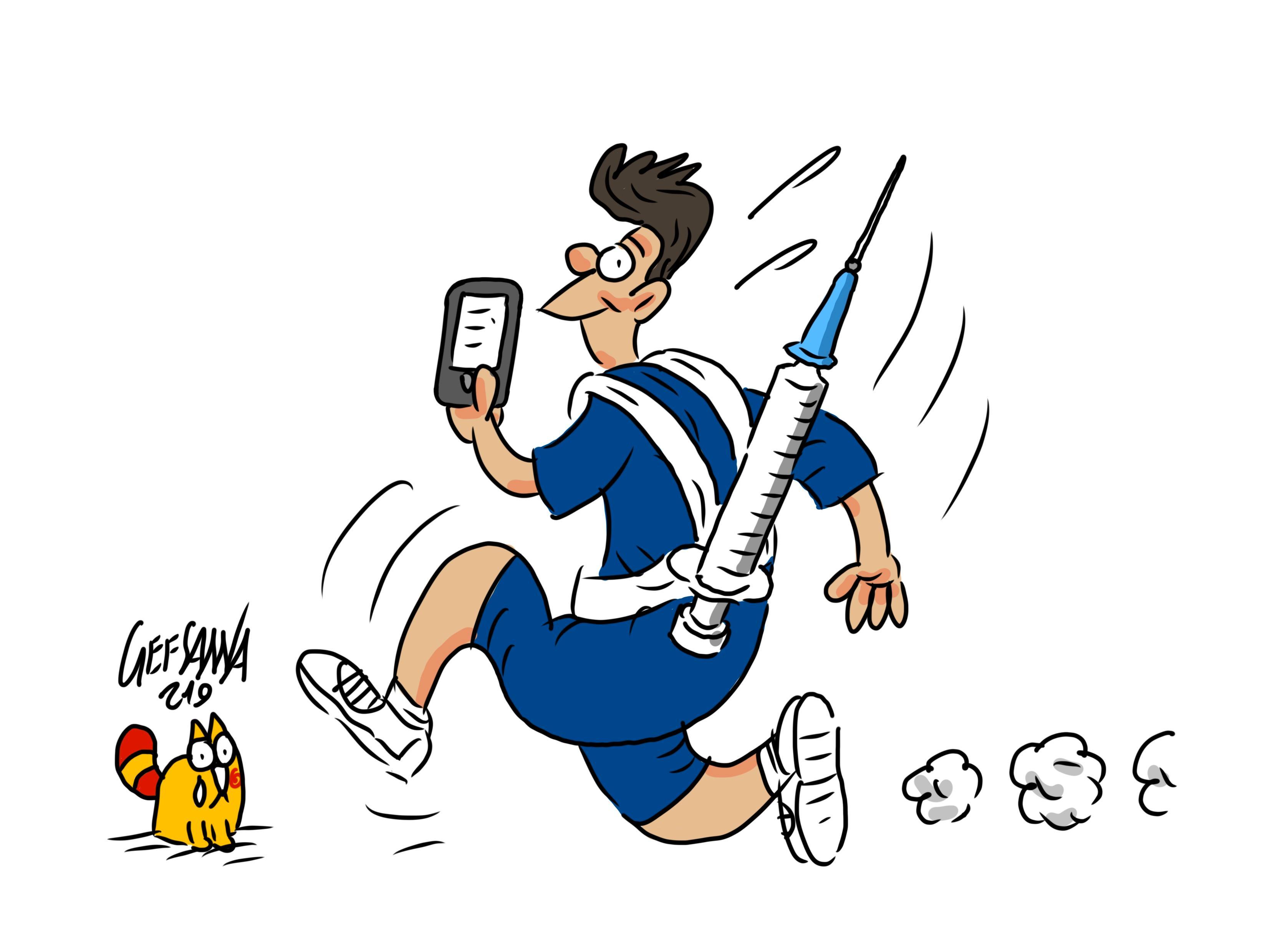 La vignetta di Gef: under 19, isola in coda nelle vaccinazioni
