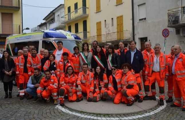 I volontari ella Croce Azzurra