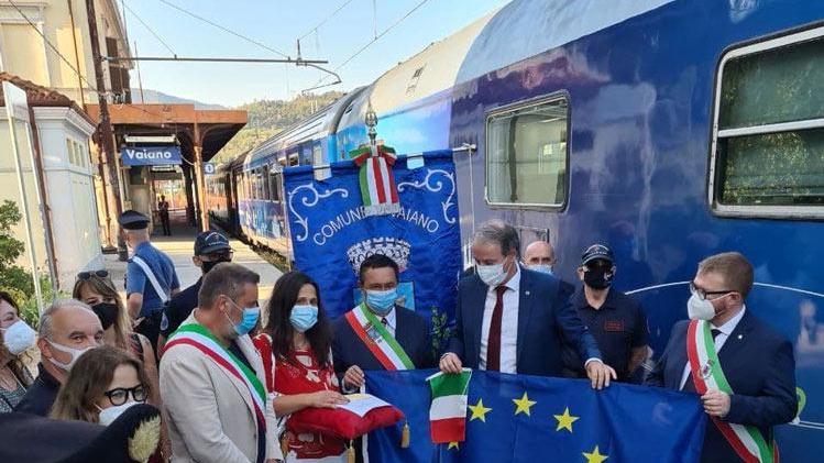 L’accoglienza del treno europeo a Vaiano