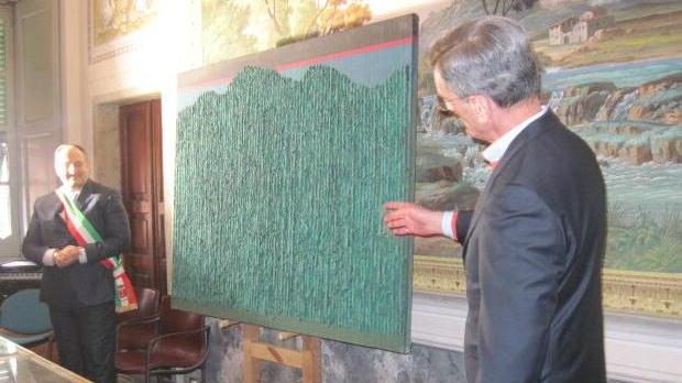 La donazione del quadro dell’artista Grigorescu