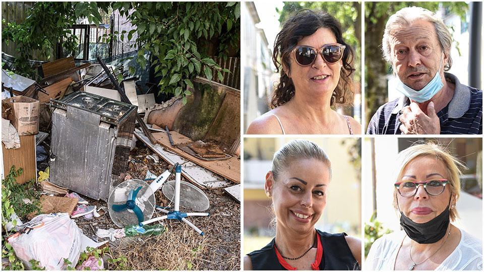 La discarica dietro gli alloggi popolari, Cibele Leonori, Zeno Casali, Helga Brogioni e Pina Spadoni