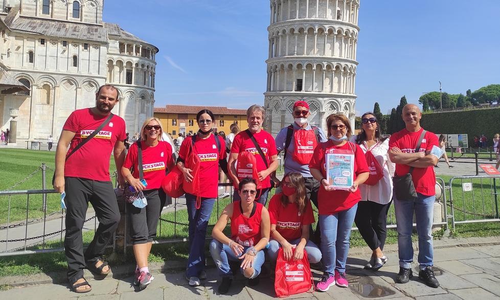 Campagna informativa Itinerante organizzata venerdì mattina dalla Filcams Cgil di Pisa