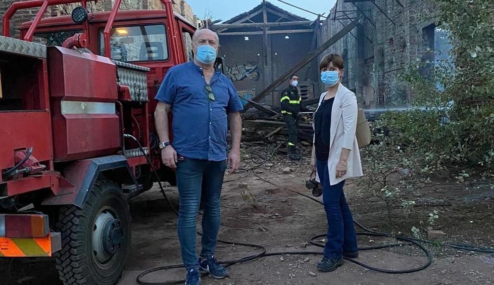 Incendio nell’area dell’ex Montevivo, intervento di Arpat