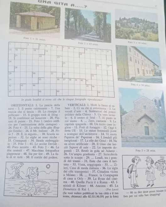 Marola e le sue bellezze sulla Settimana Enigmistica 