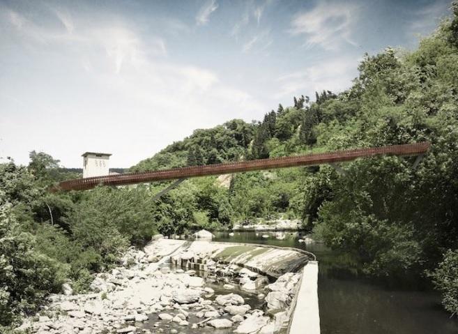Il progetto per il ponte ciclopedonale di Camino