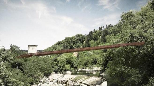 Il progetto per il ponte ciclopedonale di Camino