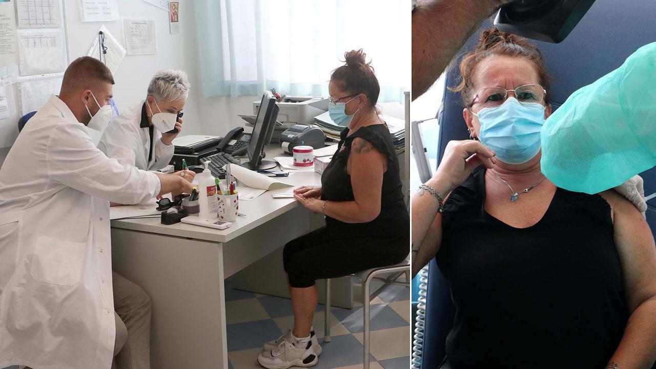 Alcuni momenti della giornata di vaccinazioni