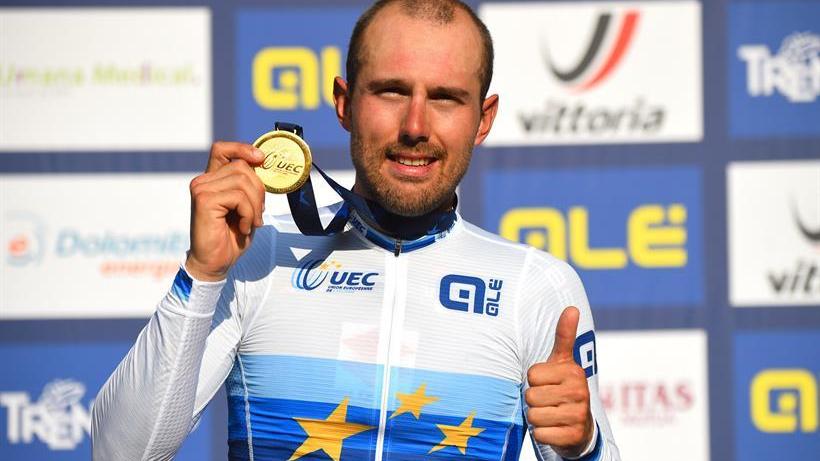 Sonny Colbrelli con l’oro europeo