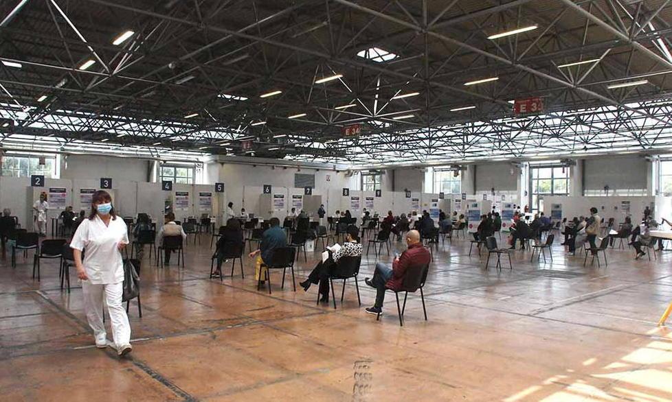 L’hub vaccinale a CarraraFiere