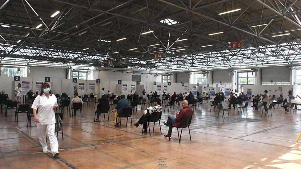 L’hub vaccinale a CarraraFiere