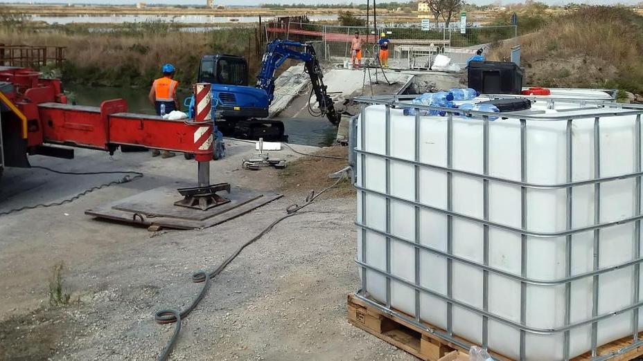 Al via la demolizione del ponte Iniziati i lavori di recupero