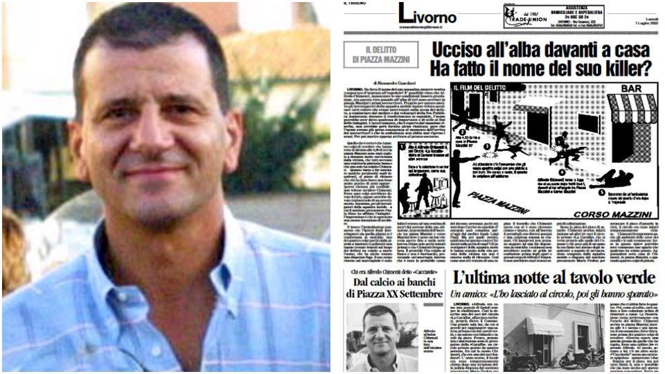 La vittima, Alfredo Chimenti e Il Tirreno del primo luglio 2002