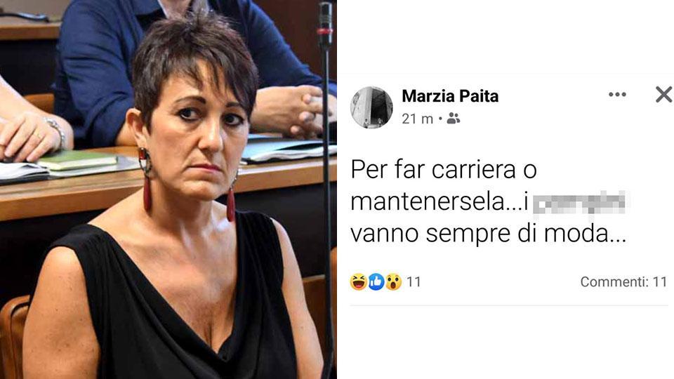 Marzia Paita sui banchi del consiglio comunale