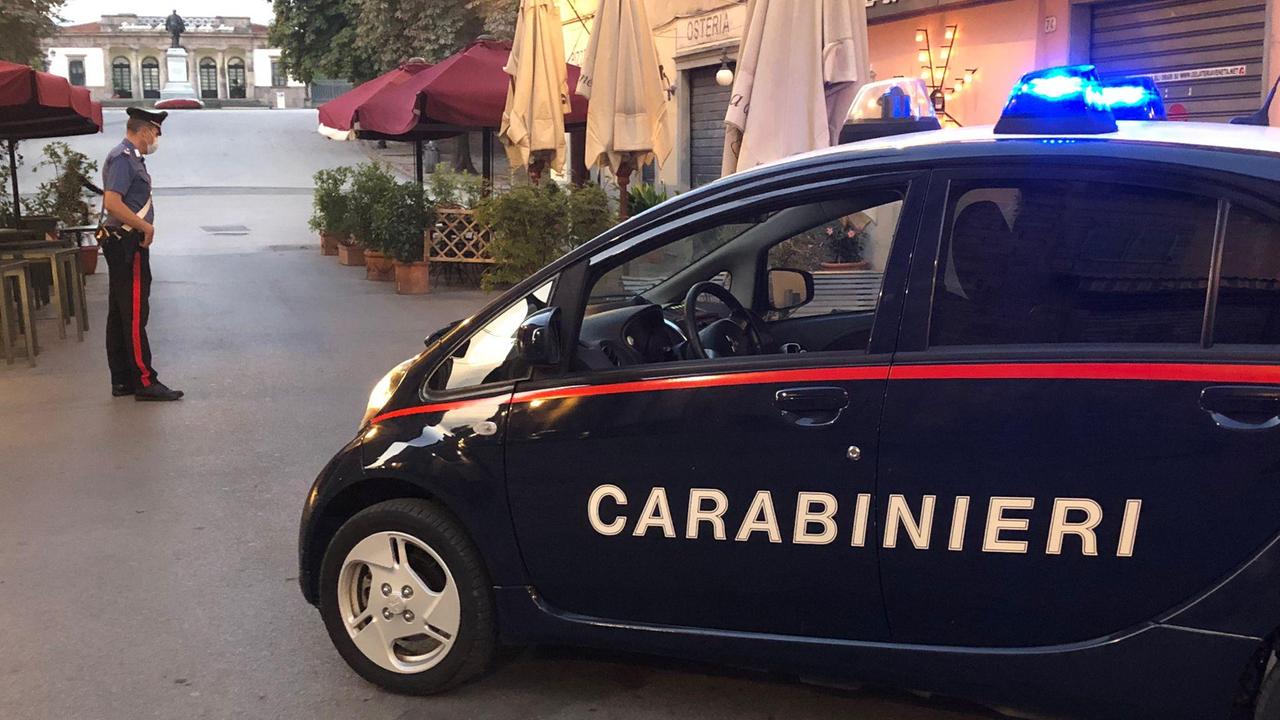 I carabinieri in via Veneto