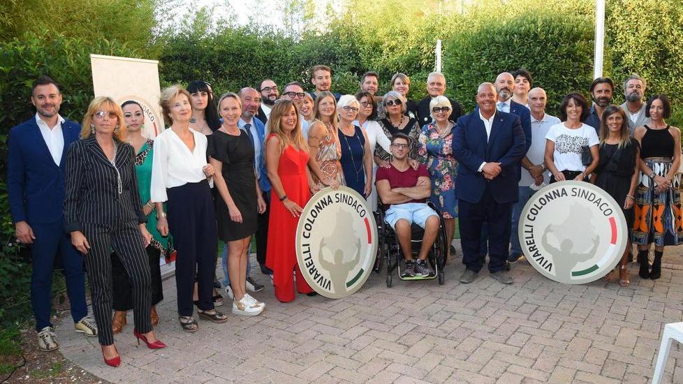 La lista civica Vivarelli Colonna sindaco (foto Agenzia Bf)