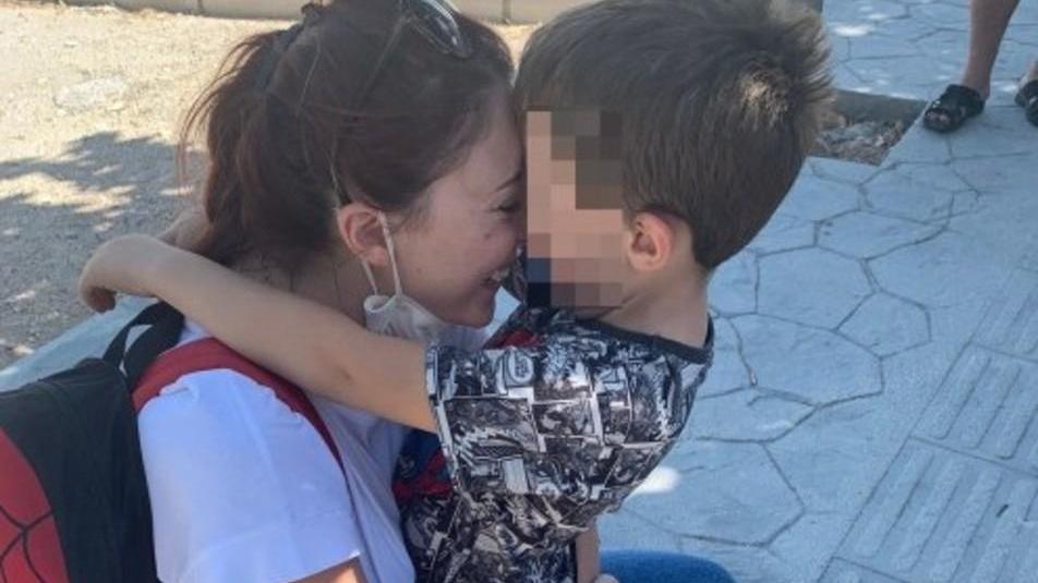 Ilaria Sassone con suo figlio Leonardo
