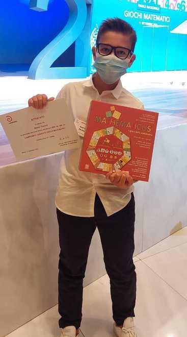 Menti matematiche, premiato il giovane Matteo 