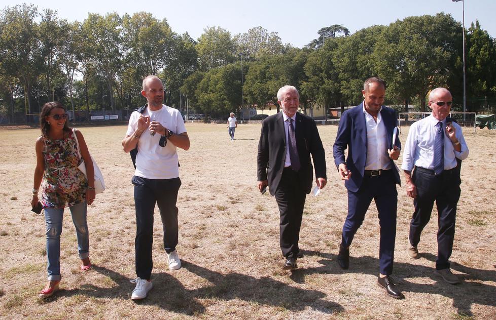 Il presidente della Lega Pro ha visitato l’area di via Agosti