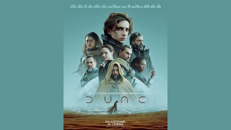 La locandina di “Dune” di Denis Villeneuve nei cinema italiani da domani