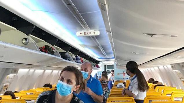 Un volo in partenza dall'aeroporto Marconi
