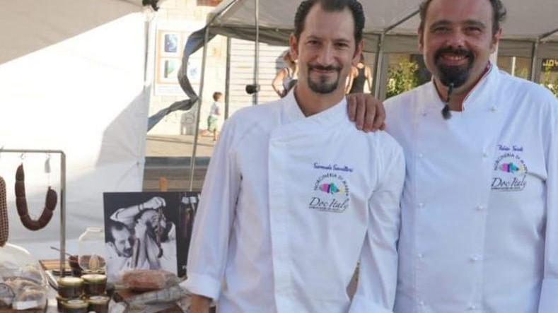La mortadella di polpo e il lardo di totano incantano gli ospiti della cena super stellata