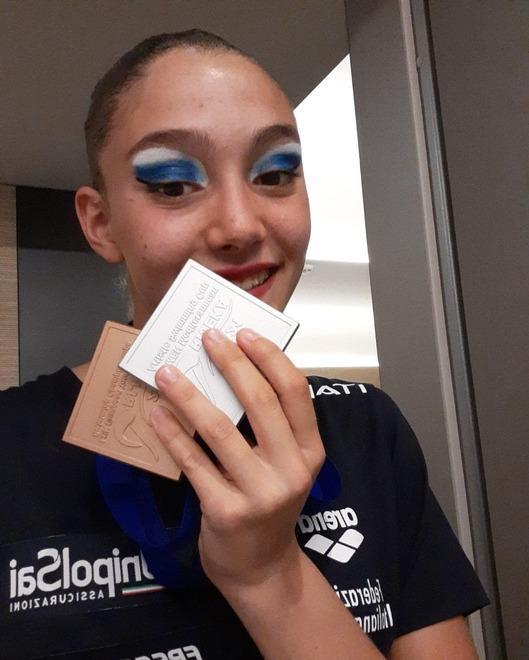 Un oro e un bronzo europei per Gilda Bertini nel nuoto sincronizzato