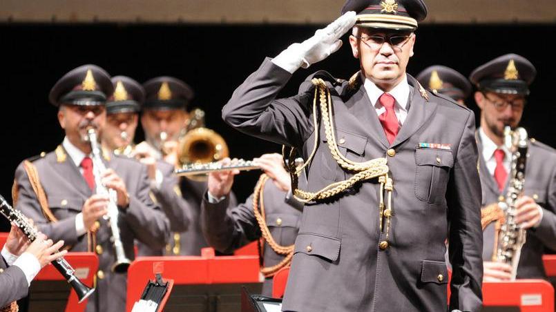 La banda dei vigili del fuoco al Pacini