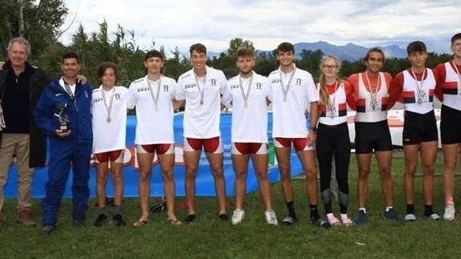 Il titolo di campioni italiani nella gara 4x
