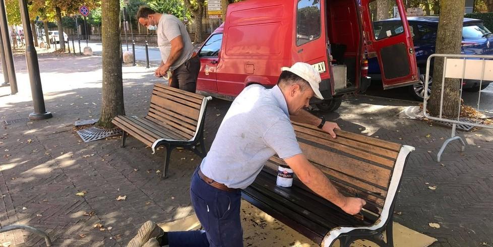 Sistemate le panchine
