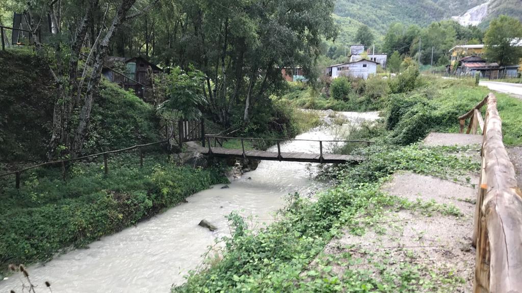 il torrente Acqua Bianca nei pressi di Gorfigliano
