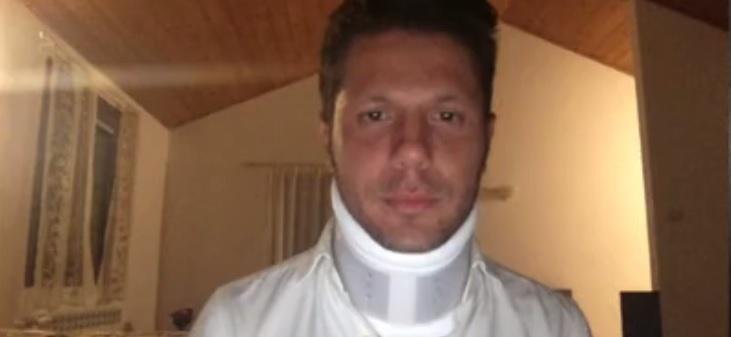 Ugo Rossi nella serata di martedì 21 settembre, nella sua abitazione, dopo essere stato fermato dai carabinieri