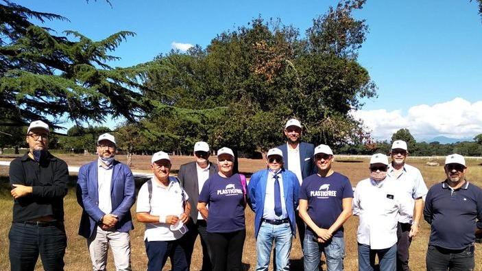 Pulizia della spiaggia del Gombo, in azione anche i dromedari