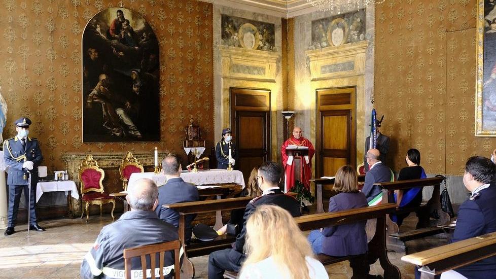 Il patrono delle Fiamme Gialle celebrato al palazzo vescovile