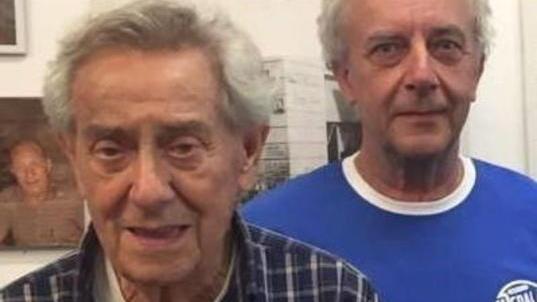 Bruno Scali (a sinistra) con il figlio Claudio