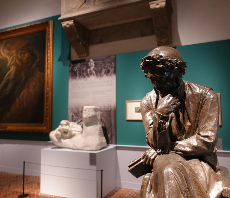 L' allestimento dellamostra al Museo del Bargello a Firenze